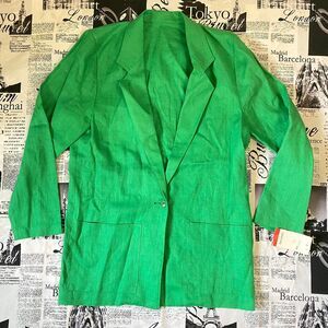 Elliott Lauren kelly green deadstock nwt vintage 70s blazer workwear suit jacket